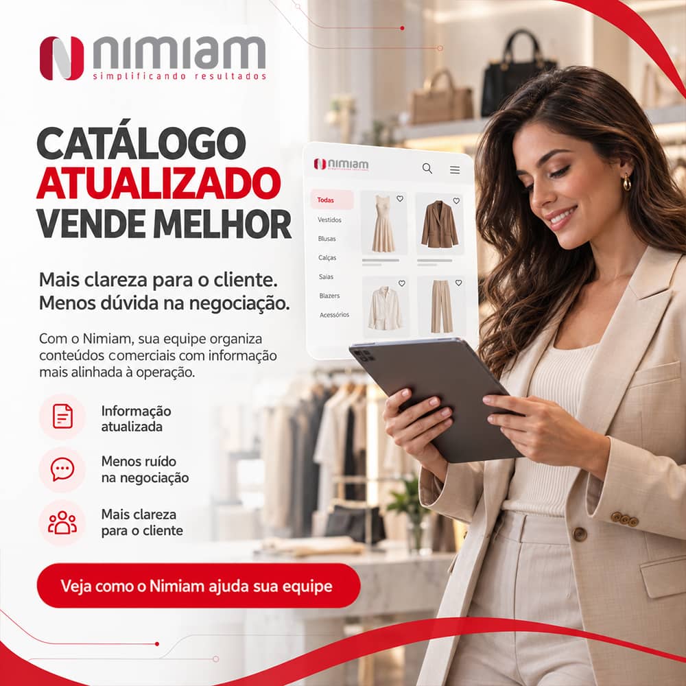 Catálogo desatualizado atrasa a decisão do cliente.